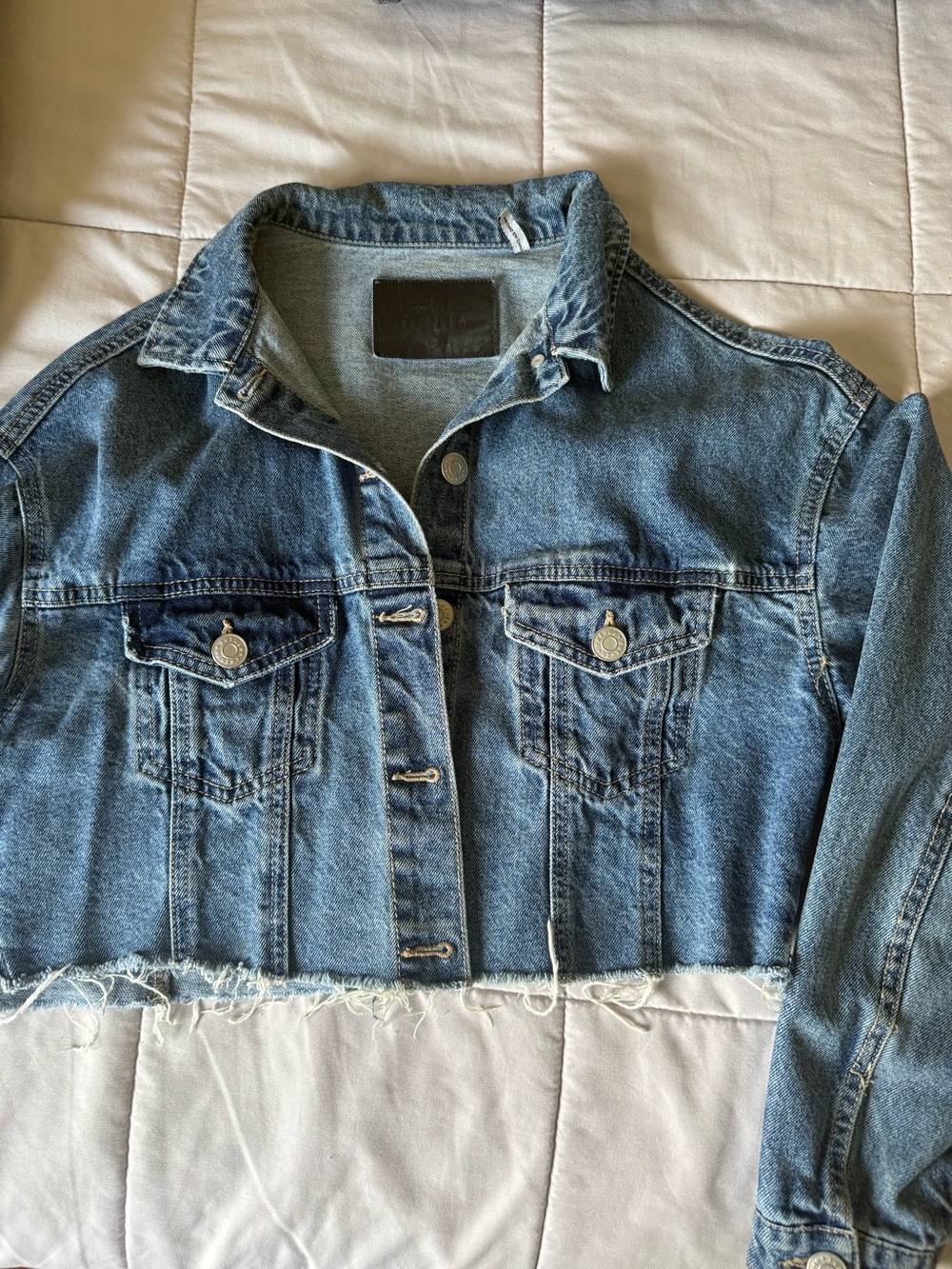 Cropped Jean Jacket - Picture 2 of 5